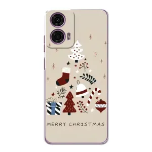Рождественские Чехлы для Motorola MOTO G24 Power (VPrint) (Merry Christmas)