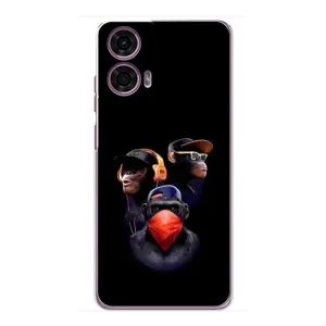 Чохол з Мавпами Motorola MOTO G24 Power - (AlphaPrint) (Три мавпи)