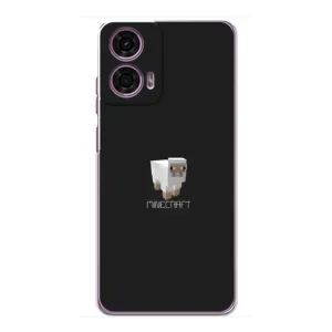 Чохол Майнкрафт на Motorola MOTO G24 Power (AlphaPrint) Minecraft (Овечка Майнкрафт)