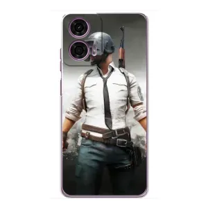 Чехол PUBG для Моторола Мото Джи 24 Павер (AlphaPrint) (Пабг мен)
