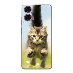 Чехлы с Котиками для Motorola MOTO G24 Power (VPrint) (Прыжок кота)