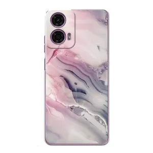 Мраморный чехол на Motorola MOTO G24 Power (VPrint) (Пурпурный Мрамор)