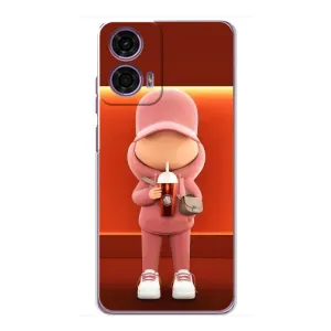 Крутые Чехлы Луи Виттон для Motorola MOTO G24 Power (AlphaPrint) (С Кофе)