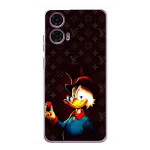 Чехли для Motorola MOTO G24 Power - Скрудж МакДак Louis Vuitton (PREMIUMPrint) (Скрудж з ботліантом)