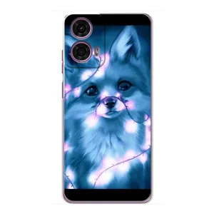 Чехлы с картинкой Лисички для Motorola MOTO G24 Power (VPrint) (Яркая лисичка)