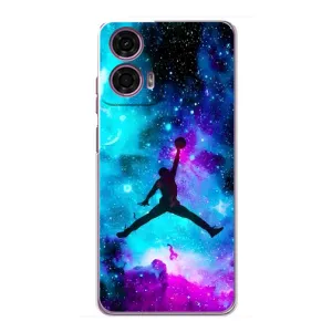 Чехлы для Motorola MOTO G24 Power - с картинкой JORDAN (AlphaPrint) (Яркий Джордан)