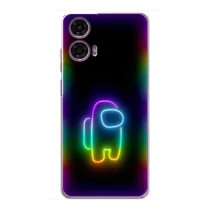 Чехол Амонг Ас для Motorola MOTO G24 Power (AlphaPrint) (Яркий скин)