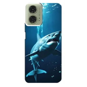 Чохол з картинкою 'Хижаки' для Motorola MOTO G24 (Акула під водою)