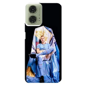 Чехлы с футболистом Ерлинг Холанд для Motorola MOTO G24 (AlphaPrint) (футболист Холанн)