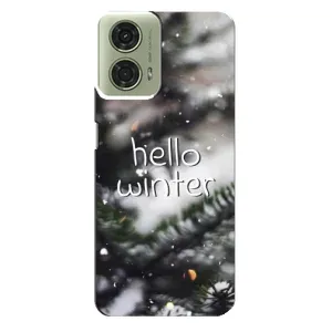Новорічні, Святкові Чохли для Motorola MOTO G24 - 2024 год (Hello winter)