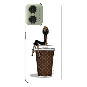 Чохли Луі Вітон для Motorola MOTO G24 (AlphaPrint - LOUIS VUITTON) (кава LOUIS VUITTON)