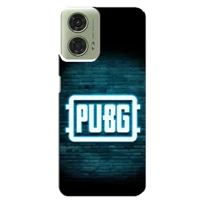 Чеjхол PUBG для Моторола МОТО G24 (AlphaPrint) (Лого PUBG)