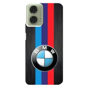 Чехол для МОТО Джи 24 - с принтом БМВ (AlphaPrint) (Лого BMW)