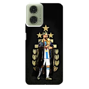 Чехлы для Motorola MOTO G24 (Leo чемпион) (AlphaPrint) (Месси Король)