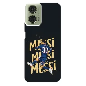 Чехлы для Motorola MOTO G24 (Leo чемпион) (AlphaPrint) (Messi ПСЖ)