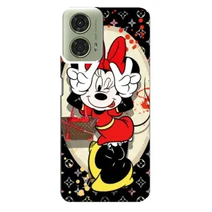 Чохол Disney Mouse Motorola MOTO G24 (PREMIUMPrint) (Мінні peace)