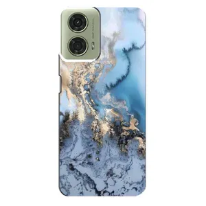 Мраморный чехол на Motorola MOTO G24 (VPrint) (Нежный мрамор)