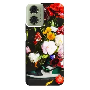 Бренднові Чохли для Motorola MOTO G24 - (PREMIUMPrint) (Nike цветы)