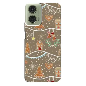 Новорічні, Святкові Чохли для Motorola MOTO G24 - 2024 год (Новорічні пряники)