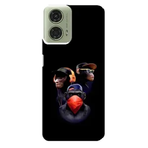 Чохол з Мавпами Motorola MOTO G24 - (AlphaPrint) (Три мавпи)