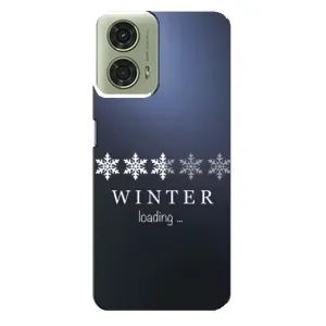 Зимні Чохли для Моторола МОТО G24 - прозорий фон (Winter loading)