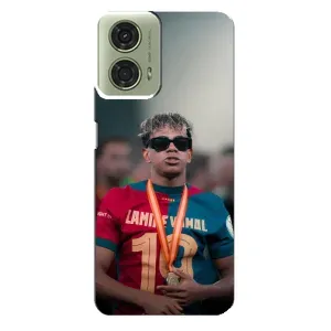 Чехол с футболистом Ламин Ямаль Motorola MOTO G24 (Ямаль Барса)