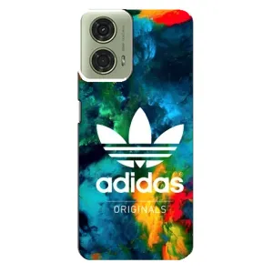 Чохли Адидас для Motorola MOTO G24 (AlphaPrint) (Яскравий Адідас)
