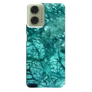 Мраморный чехол на Motorola MOTO G24 (VPrint) (Зеленый мрамор)