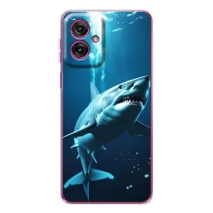 Чохол з картинкою 'Хижаки' для Motorola Moto G55 (Акула під водою)