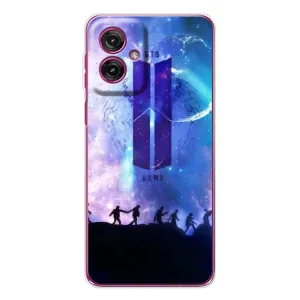 Чохли BTS для Motorola Moto G55 (AlphaPrint) (Army BTS)