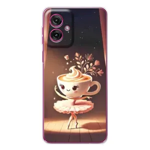 Чохол з мемом Тралалело тралала на Motorola Moto G55 (Балерина капучина)