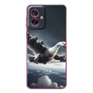 Чохол з мемом Тралалело тралала на Motorola Moto G55 (Бомбардіні гусіні)
