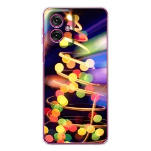 Новорічні Чохли для Мото G55 (VPrint) (Ялинка в огоньках)