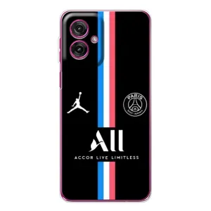 Чохли PSG для Motorola Moto G55 (AlphaPrint) (футболка ПСЖ)