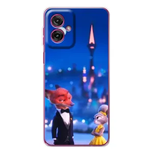 Чехол Зоотрополіс на Motorola Moto G55 (Романтический вечер Зверополис)