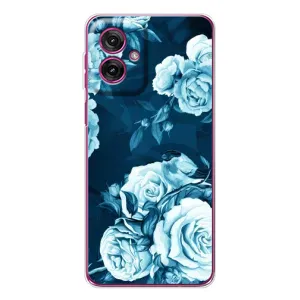 Чехлы (ART) Цветы на Motorola Moto G55 (VPrint) (Блактині бутони)