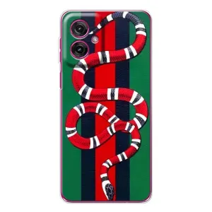 Чохли  GUCCI для Мото G55 (AlphaPrint) (Gucci змія)