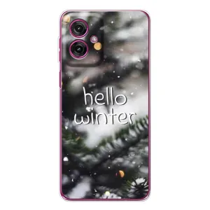 Новорічні, Святкові Чохли для Motorola Moto G55 - 2024 год (Hello winter)