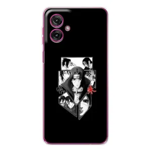Чехлы на тему: Итачи Учиха для Motorola Moto G55 (AlphaPrint) (коллаж Итачи)