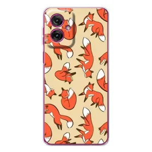 Чохли з картинкою Лисичка для Motorola Moto G55 (VPrint) (Лисички)