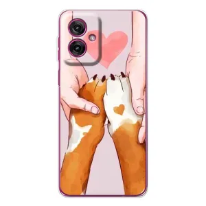 Чохли з собаками для Motorola Moto G55 (VPrint) (Любовь до собак)
