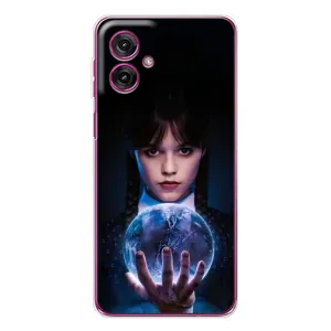 Чехол с дизайном Венздей 2 на Motorola Moto G55 (Магическая сфера Уэнздей)
