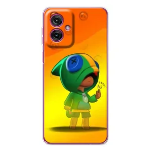 Чехол для Motorola Moto G55 Бравл Старс (VPrint) (Хлопчик Леон)