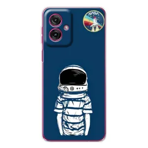 Чохол NASA для Motorola Moto G55 (AlphaPrint) (Хлопчик в шоломі)