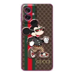 Чохли  GUCCI для Мото G55 (AlphaPrint) (Маус Гуччі)