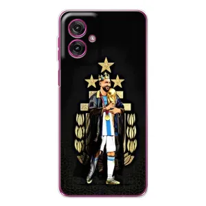 Чохли для Motorola Moto G55 (Leo чемпіон) (AlphaPrint) (Мессі Король)