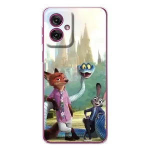 Чехол Зоотрополіс на Motorola Moto G55 (Герои мультфильма Зверополис)