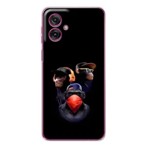 Чохол з Мавпами Motorola Moto G55 - (AlphaPrint) (Три мавпи)