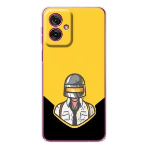 Чеjхол PUBG для Мото G55 (AlphaPrint) (Пабг в шоломі)