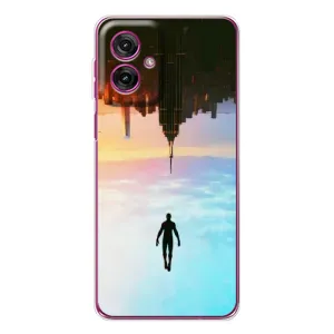 Чохол з людиною павуком для Motorola Moto G55 - (AlphaPrint) (Людина павук)